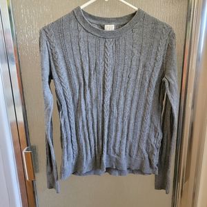 XS A New Day Gray Cable Knit Sweater